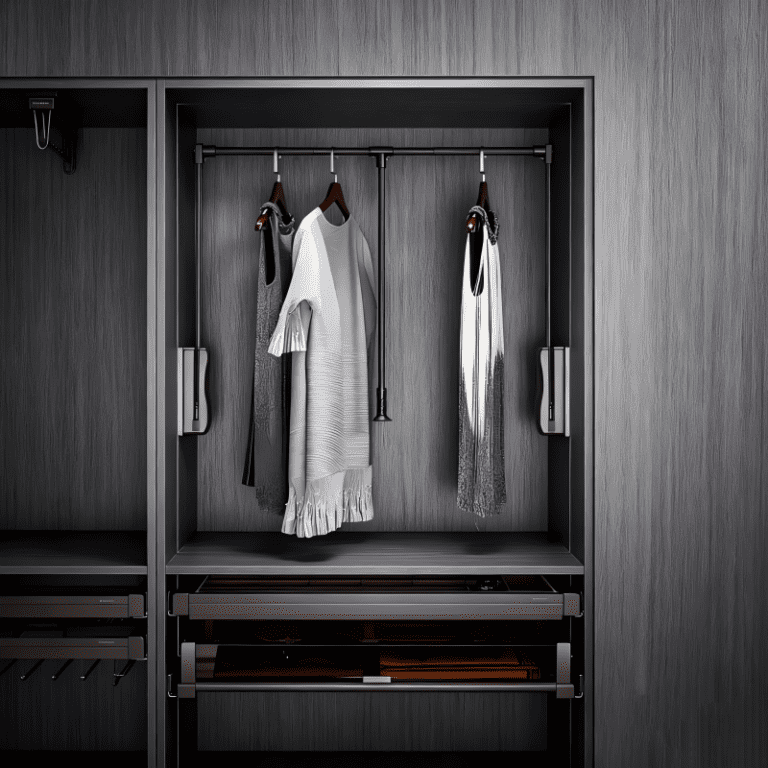 13 Up And Down Clothes Rack